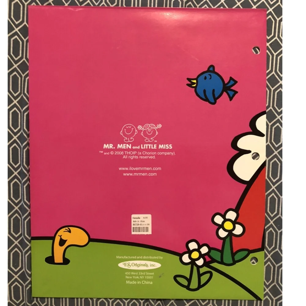 Set of Four (4) Little Miss Chatterbox, Sunshine, and Giggles Folders